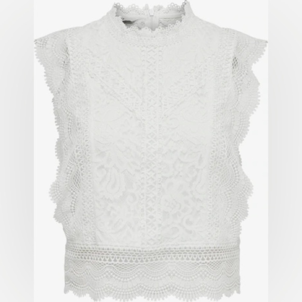 Elegant White Lace Top